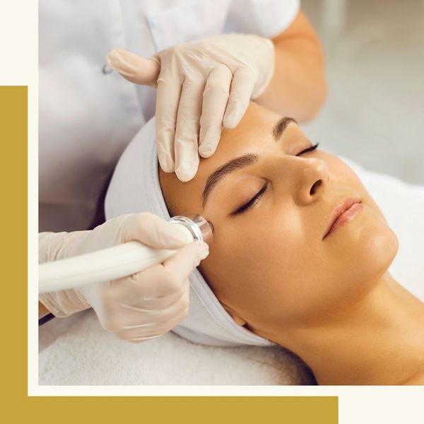 using device on patient's temples