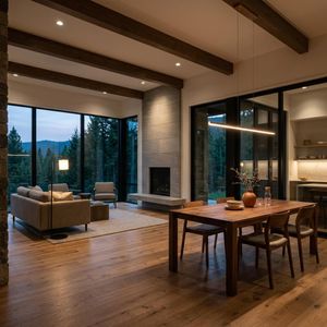 Living Room of Montana Home Showcasing an Island Light Living Room of Montana Home Showcasing an Island Light