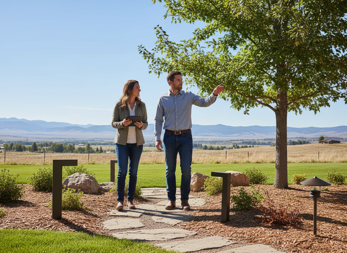 Couple Walking and Discussing Outdoors