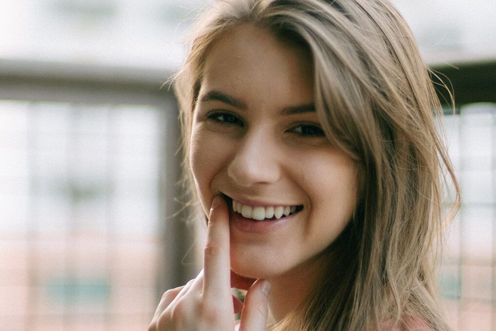 young woman smiling