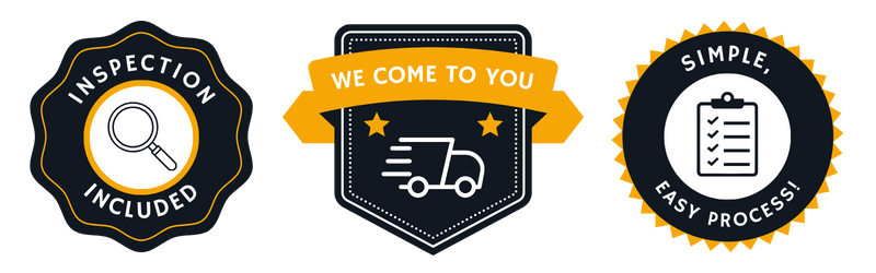 inspection included, we come to you, simple easy process