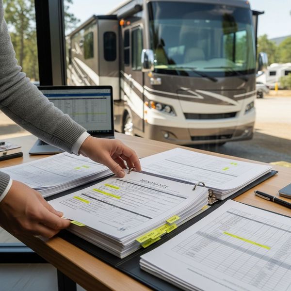 RV selling paperwork