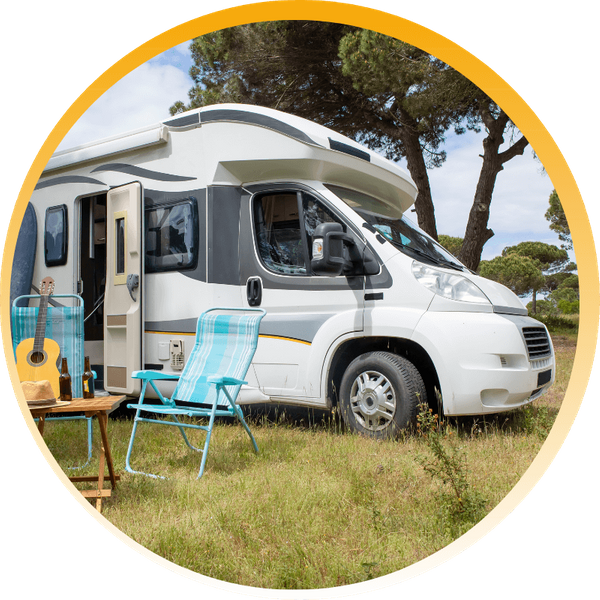 rv set up for camping