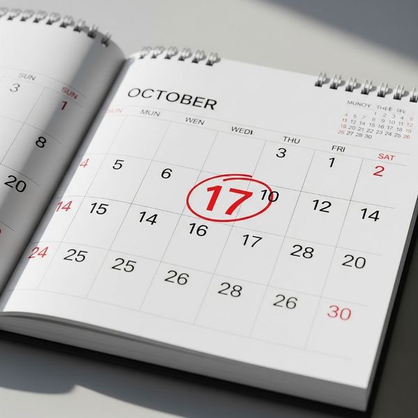 A desk calendar with a red circle around a specific date.