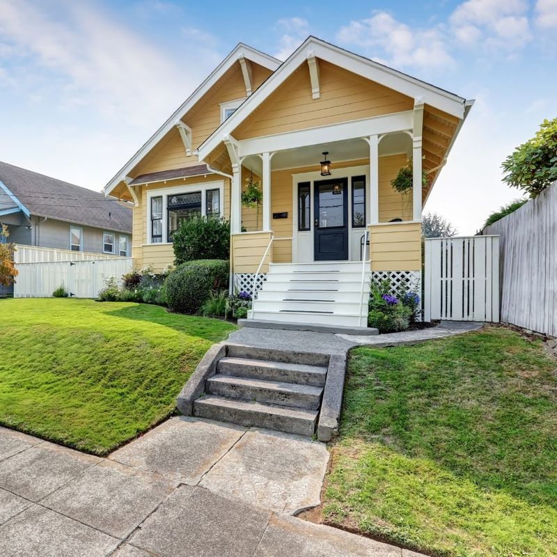 Yellow exterior home 