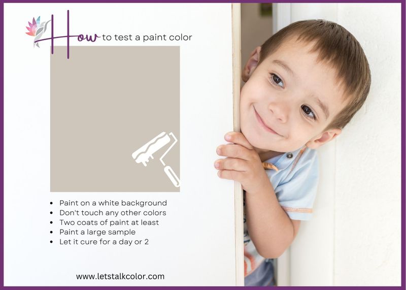 How to test a paint color