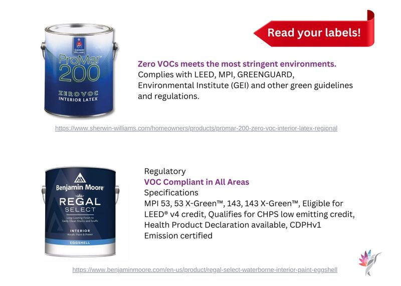 Zero VOC products