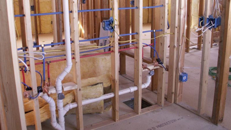 drain piping system in new build