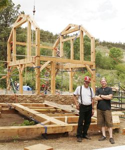 Timber frame of a home