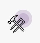 hammer and nails icon