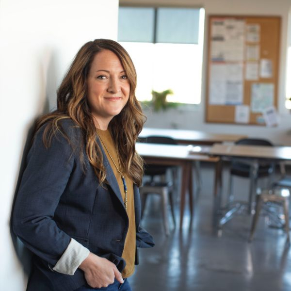 business woman smiling