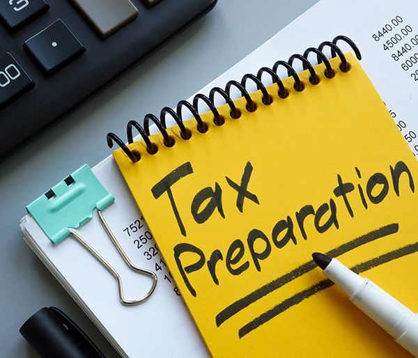 Image of a tax preparation note