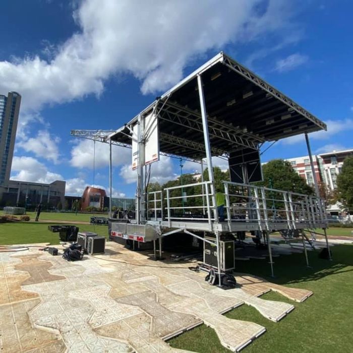 concert stage outside