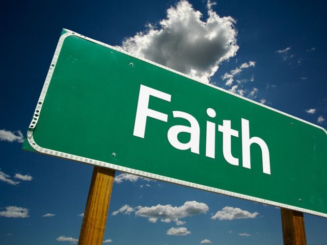 faith road sign
