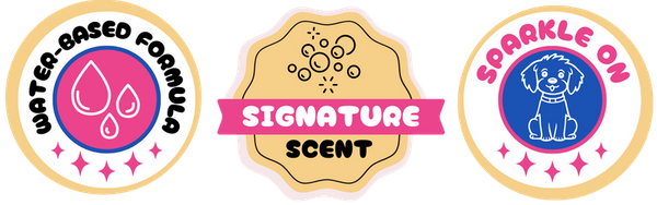 Badges: Water-based formula, signature scent, sparkle on