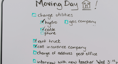 moving checklist. 