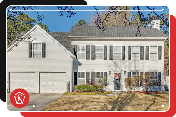 white painted home listing