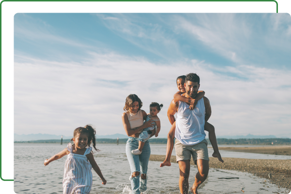 A family of five