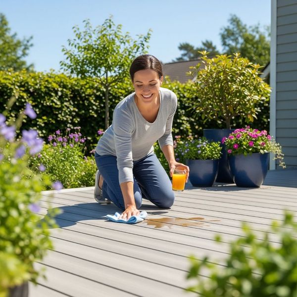 cleaning up spilled drink on composite decking cleaning up spilled drink on composite decking