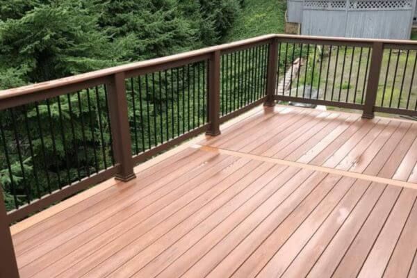 second-story decking