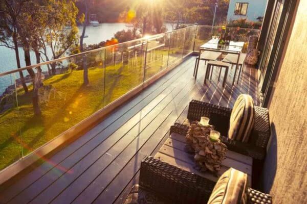 deck with view of water deck with view of water