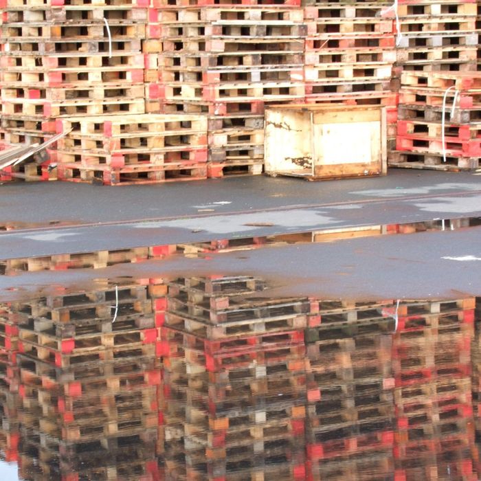 pallets outside