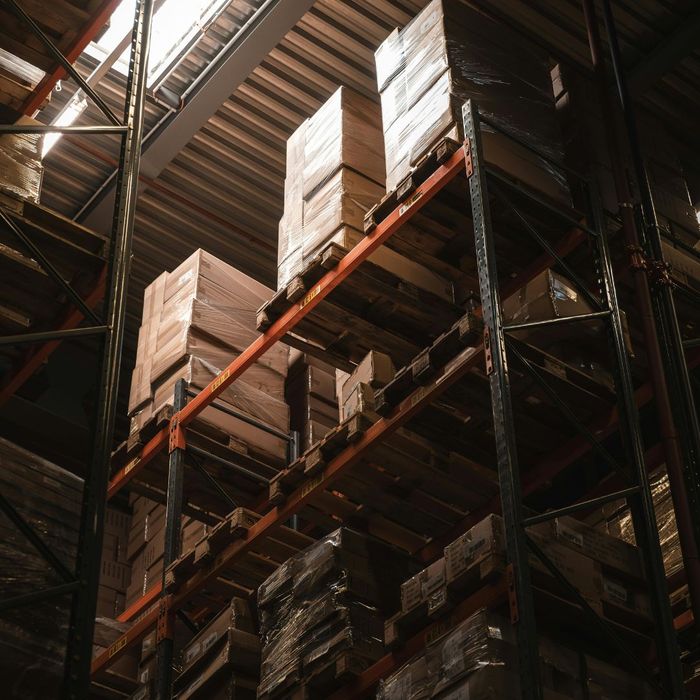 pallets in warehouse