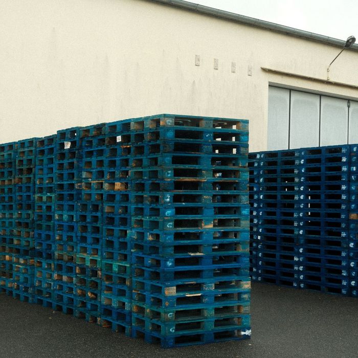 pallets outside of business