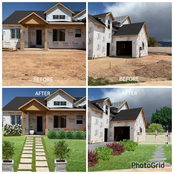 before and after landscape