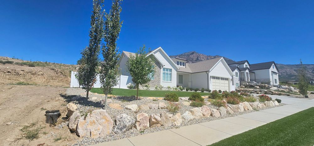 landscape rocks in front yard