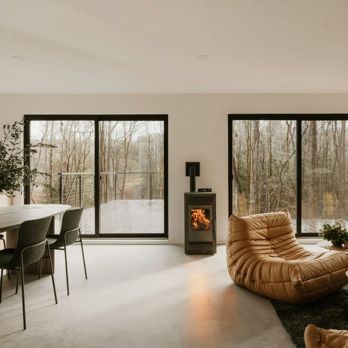 house with large windows