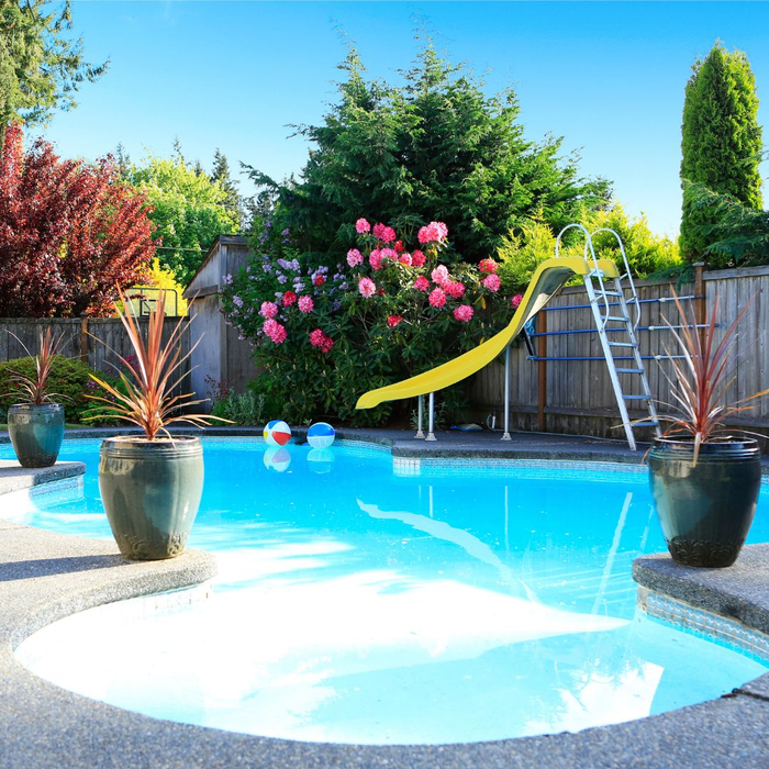 beautiful backyard pool