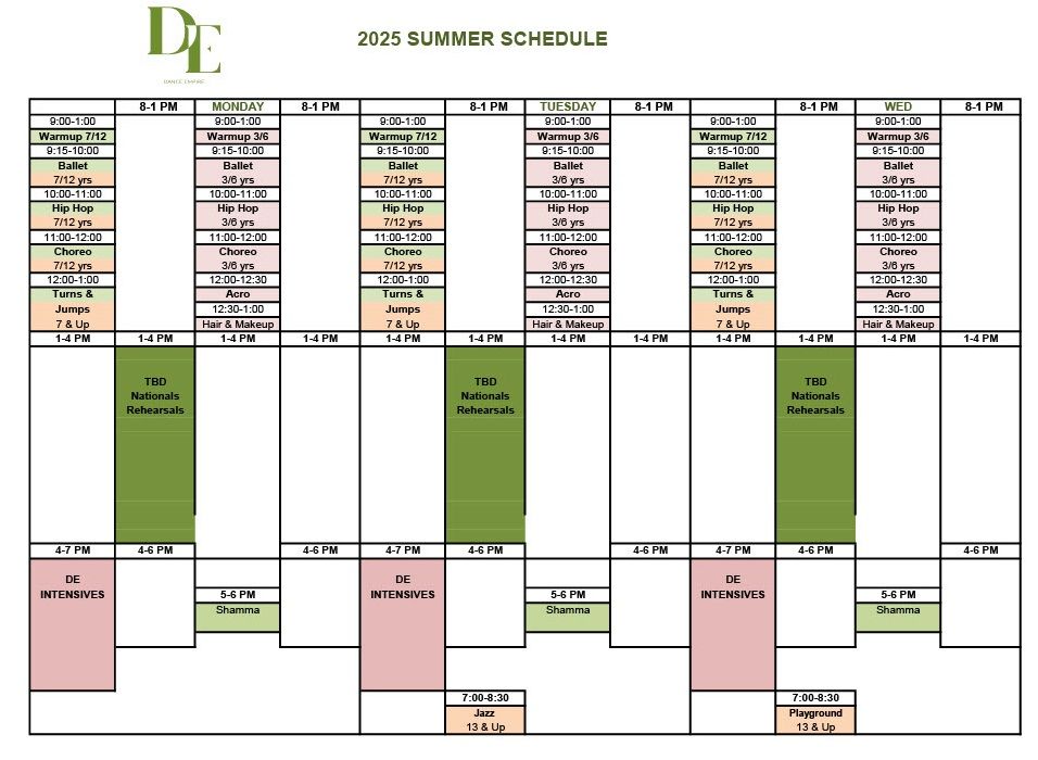 2025 Summer Schedule for Recital Packet Page 1.jpg