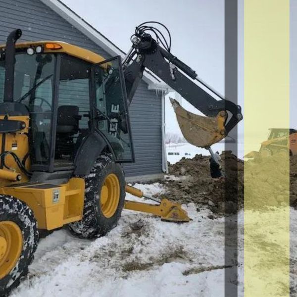 electrician using excavator