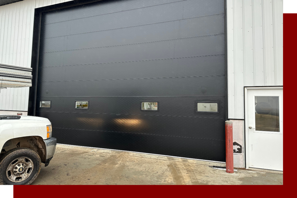image of a secure garage door