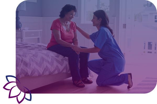 home nurse with woman