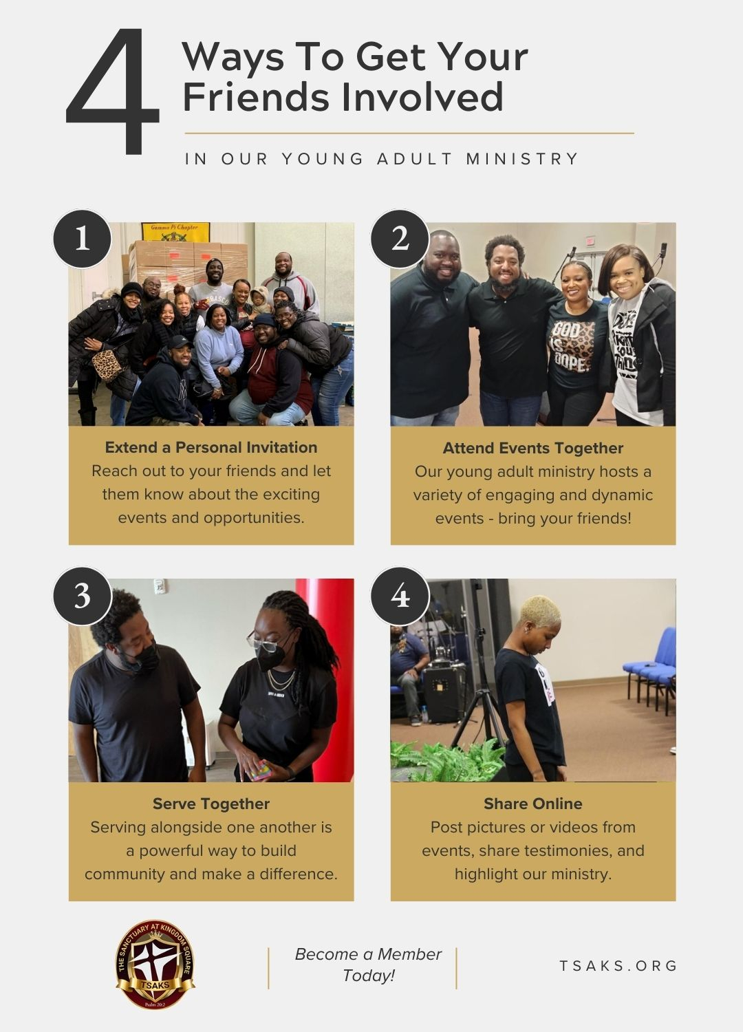 4 Ways To Get Your Friends Involved in Our Young Adult Ministry