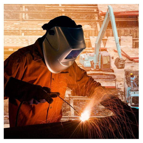 A welder working