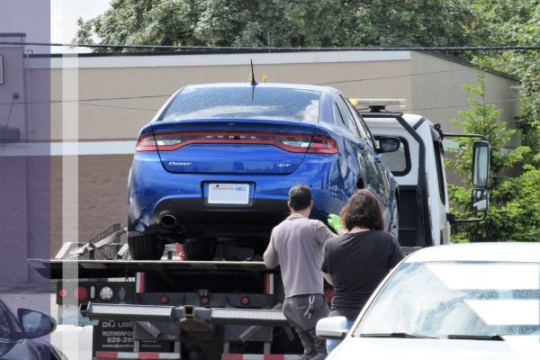 car on tow truck car on tow truck