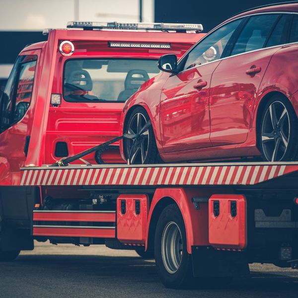 car on tow truck