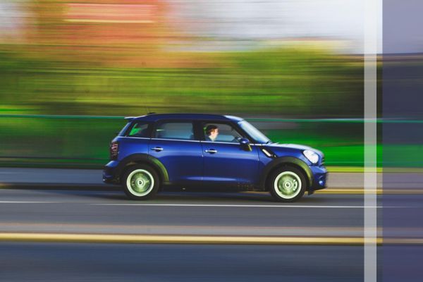 car on the road