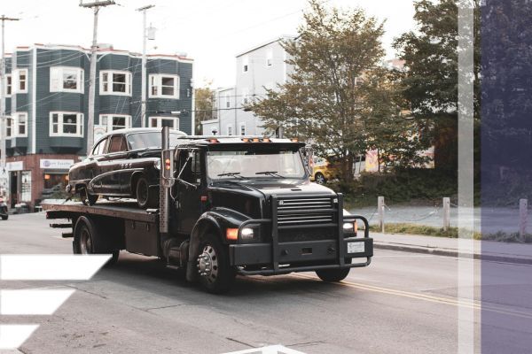 towtruck with vehicle towtruck with vehicle
