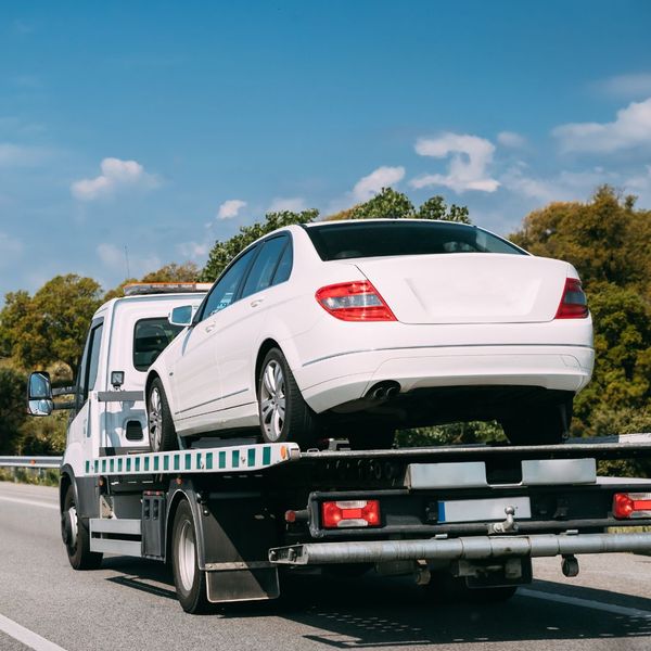 car on tow truck