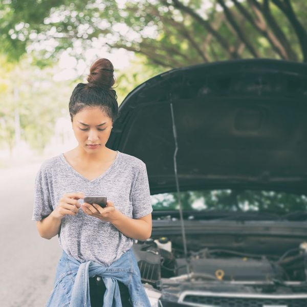 broken down car