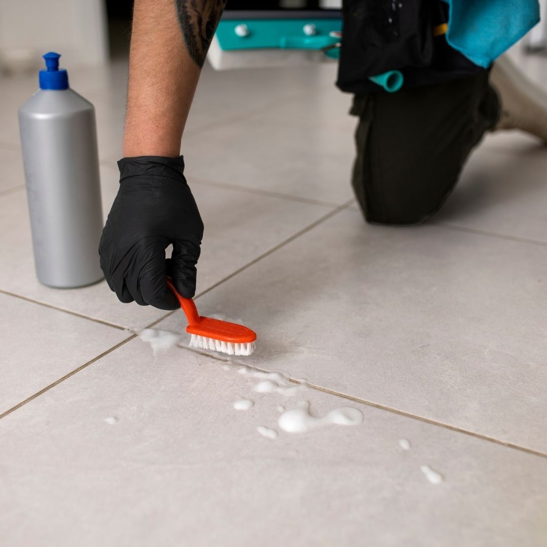 cleaning grout