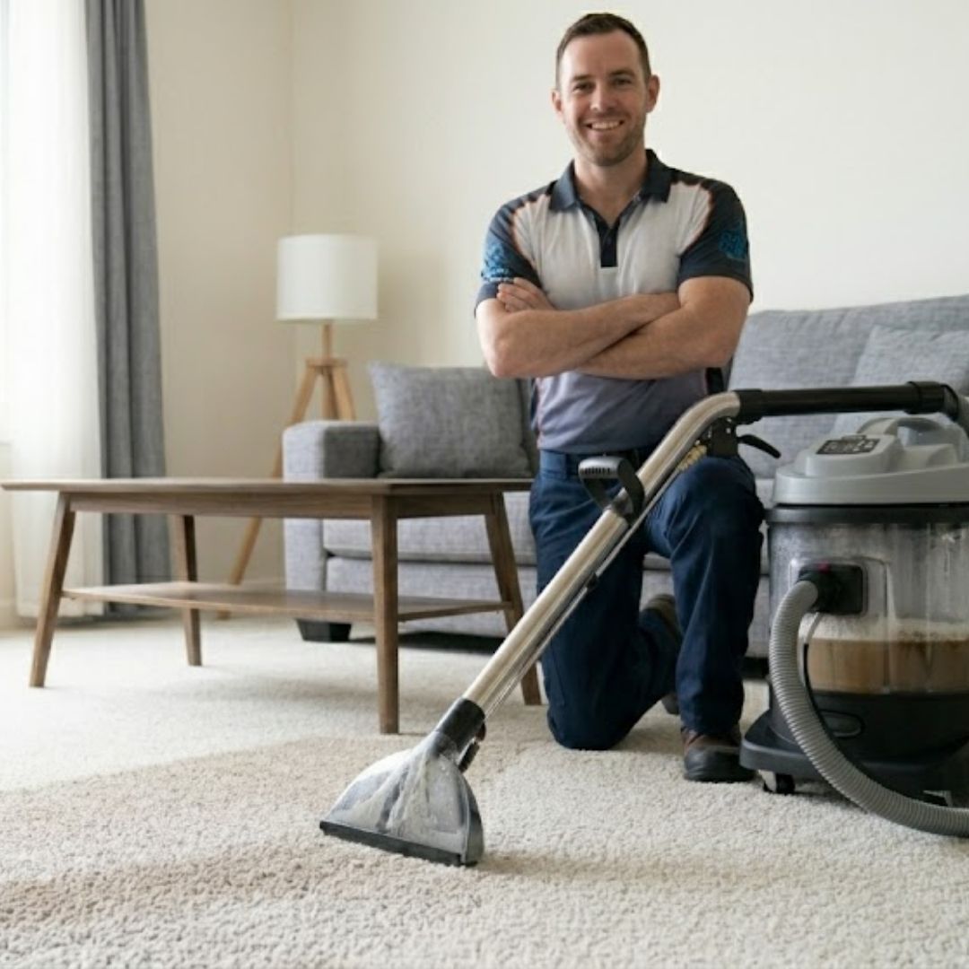 carpet cleaning employee