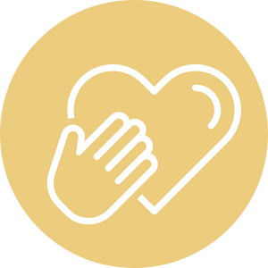 hand over heart