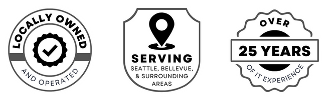 locally owned and operated, serving seattle, belvue, and surrounding areas, over 25 years of IT experience