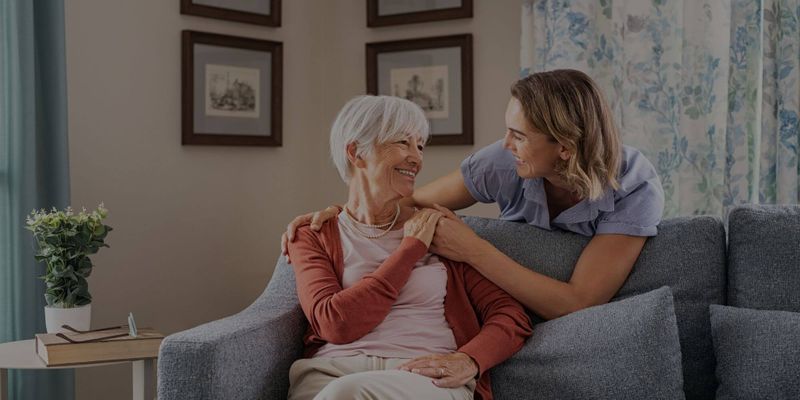 at home care nurse and patient