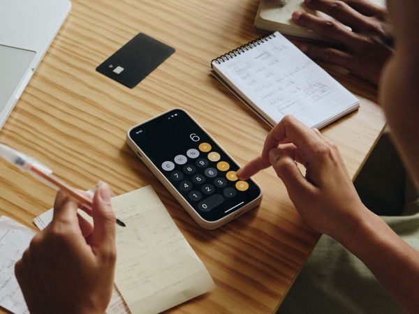 A  person budgeting